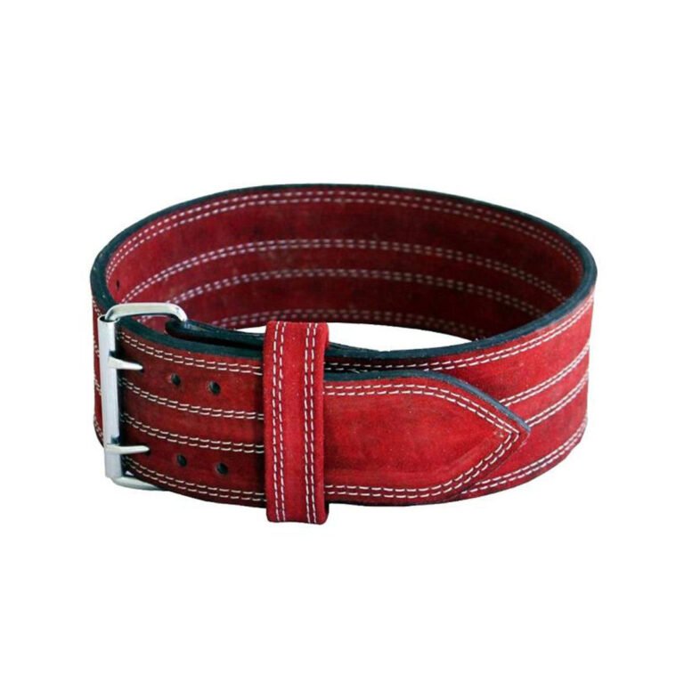 powerlifting belt with prongs front view