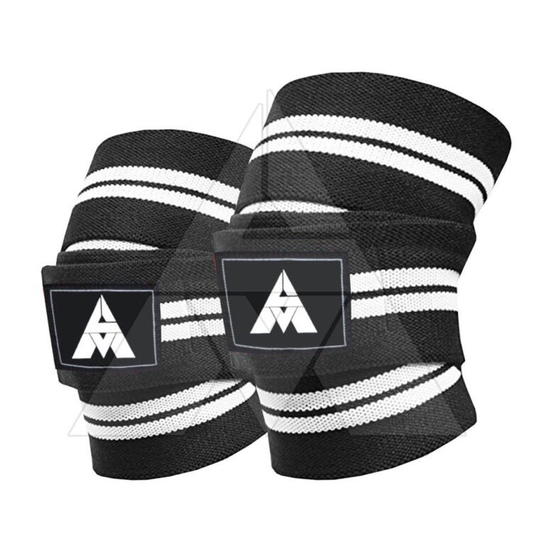 knee wraps versus knee sleeves comparison, knee wraps compression wrap detail, knee sleeve versus wrap side by side