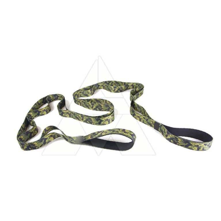 yoga strap for physical therapy use, rehab stretching strap detail, custom physical therapy strap with logo branding